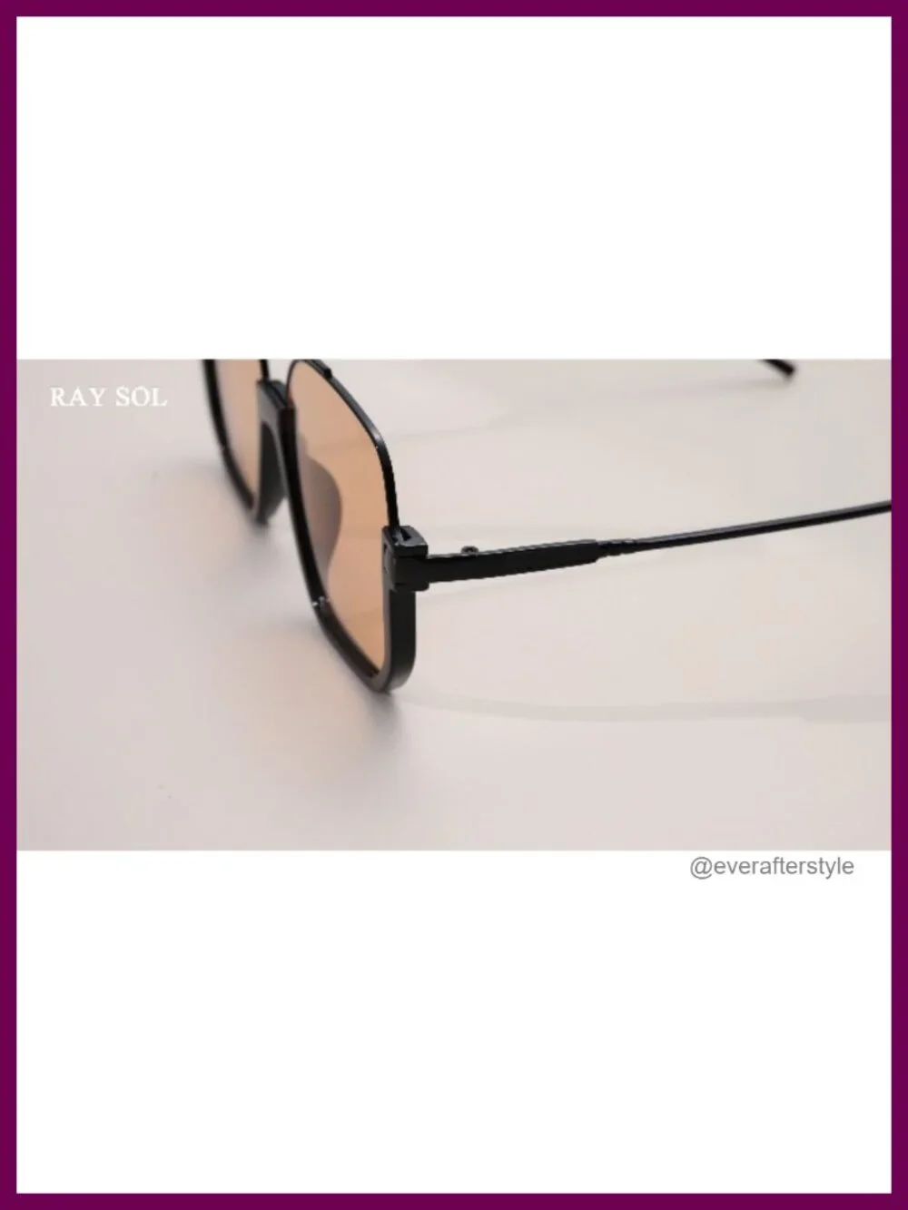 Retro Oversized Square Aviator Sunglasses with UV400 Protection